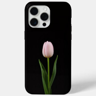 Coque Case-Mate iPhone Noir 4 Luxe iPhone 15 Pro Max, Tulipe Rose Tendre