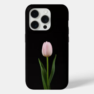 Coque Case-Mate iPhone Noir 4 Luxe iPhone 15 Pro Tulipe Rose Tendre