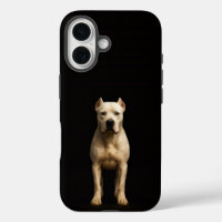 Noir 4 Luxe iPhone 16 Mate, Dogo Argentino Audacie