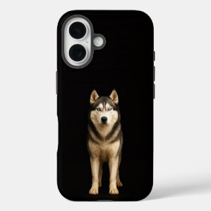 Coque Pour iPhone 16 Noir 4 Luxe iPhone 16 Mate, Husky Elite Glacé
