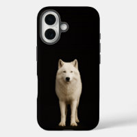 Noir 4 Luxe iPhone 16 Mate, Loup Arctique Ivoire