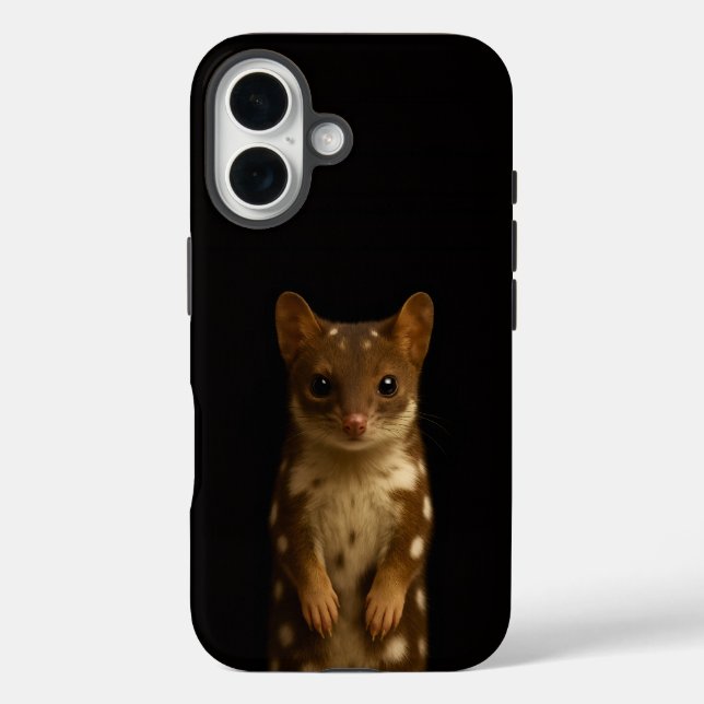 Coques Case-Mate iPhone Noir 4 Luxe iPhone 16 Mate, Quoll Doux (Verso)