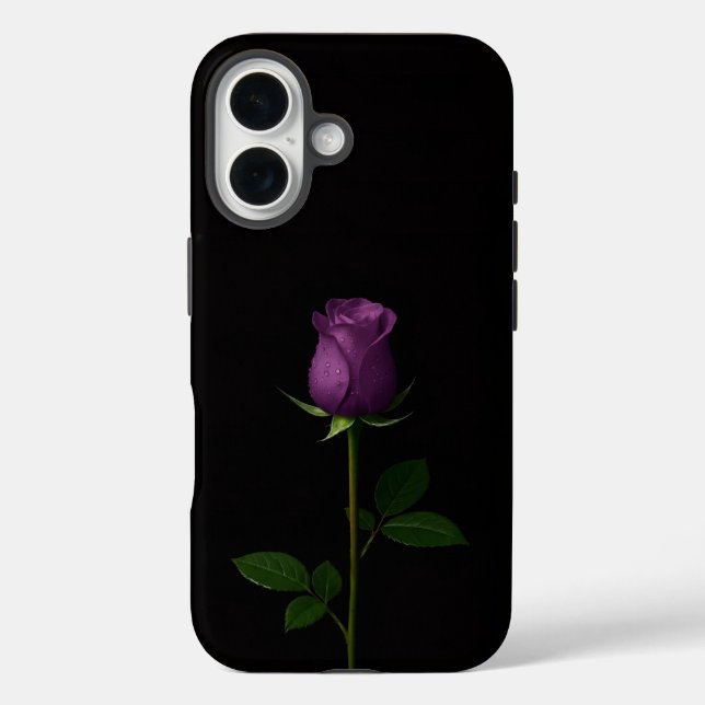 Coques Case-Mate iPhone Noir 4 Luxe iPhone 16 Mate, Rose Violet Royal (Verso)