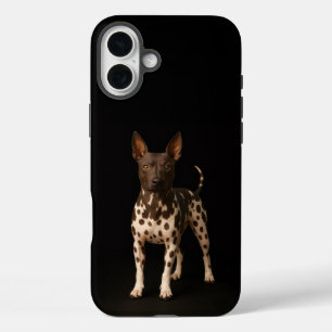 Coque Pour iPhone 16 Plus Noir 4 Luxe iPhone 16 Plus, chien Terrier sans poi