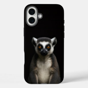 Coque Pour iPhone 16 Plus Noir 4 Luxe iPhone 16 Plus, Lémurien Doux