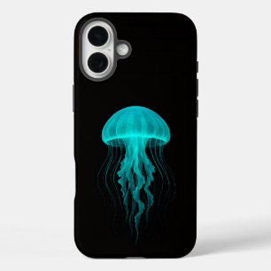 Coque Pour iPhone 16 Plus Noir 4 Luxe iPhone 16 Plus, Méduse Verte