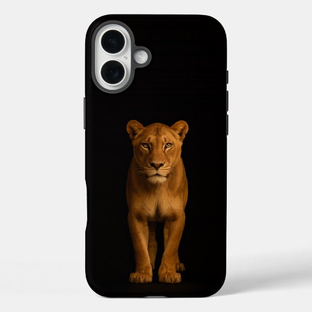 Coques Case-Mate iPhone Noir 4 Luxe iPhone 16 Plus, Noble Lioness (Verso)