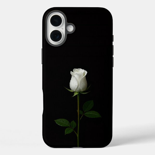 Coques Case-Mate iPhone Noir 4 Luxe iPhone 16 Plus, Rose Blanche Pure (Verso)