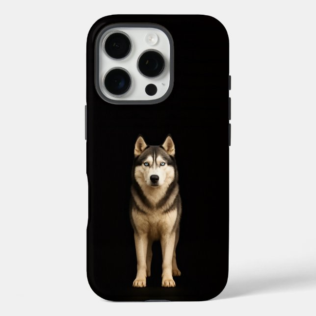 Coques Case-Mate iPhone Noir 4 Luxe iPhone 16 Pro, Husky Elite Glacé (Verso)