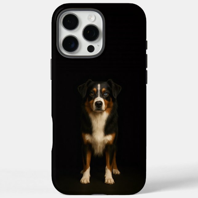 Coques Case-Mate iPhone Noir 4 Luxe iPhone 16 Pro Max, Aussie Shepherd (Verso)