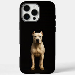 Coque iPhone 16 Pro Max Noir 4 Luxe iPhone 16 Pro Max Dogo Argentino Gras