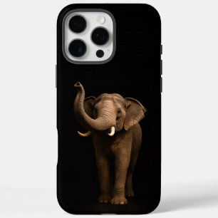 Coque iPhone 16 Pro Max Noir 4 Luxe iPhone 16 Pro Max, Éléphant Puissant