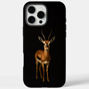 Coque iPhone 16 Pro Max Noir 4 Luxe iPhone 16 Pro Max, Gazelle Élégante