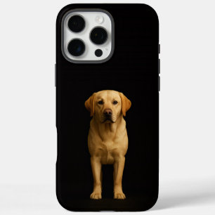Coque iPhone 16 Pro Max Noir 4 Luxe iPhone 16 Pro Max Labrador Minimaliste