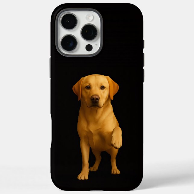 Coques Case-Mate iPhone Noir 4 Luxe iPhone 16 Pro Max, Labrador tendre (Verso)