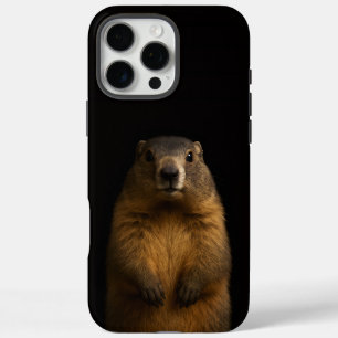 Coque iPhone 16 Pro Max Noir 4 Luxe iPhone 16 Pro Max, Marmotte Douce