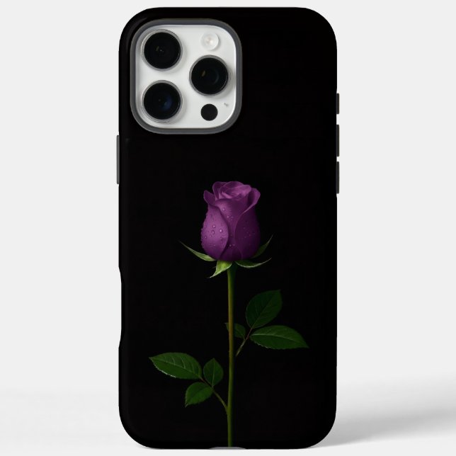 Coques Case-Mate iPhone Noir 4 Luxe iPhone 16 Pro Max, Rose Violet Royal (Verso)