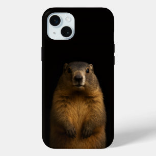 Coque Case-Mate iPhone Noir 4 Luxe, Marmotte Fluffy iPhone 15 Plus