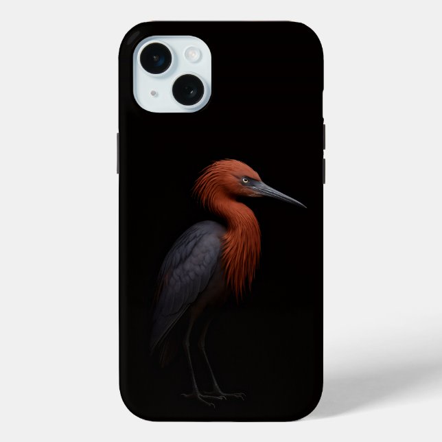 Coques Case-Mate iPhone Noir 4 Luxe, Reddish Egret iPhone 15 Plus (Verso)
