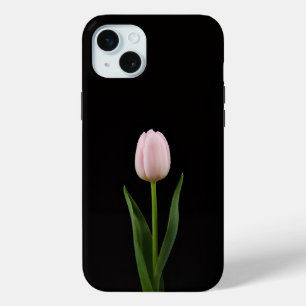 Coque Case-Mate iPhone Noir 4 Luxe, Tulipe Rose Tendre iPhone 15 Plus
