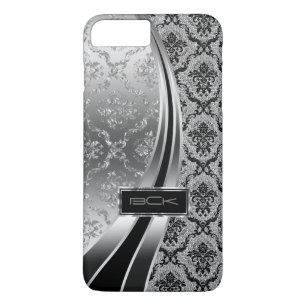 Case-Mate iPhone Case Noir & Argent Métallo, Diamants Parties scintillan
