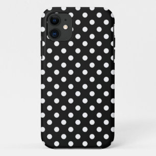 Case-Mate iPhone Case Noir avec points blancs