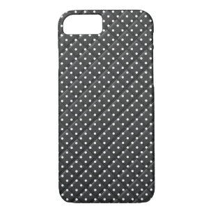 Coque Case-Mate iPhone noir avec pois blanc design