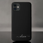 Case-Mate iPhone Case Noir Blanc Moderne Minimaliste Élégant Monogramme<br><div class="desc">Découvrez notre collection minimaliste moderne de monogrammes noirs et blancs : Faites preuve de simplicité et de sophistication grâce à nos designs minimalistes, conçus pour élever votre style sans effort. Réalisée avec un oeil attentif pour l'esthétique moderne, cette collection présente des motifs noirs et blancs épurés accentués par des monogrammes...</div>