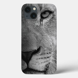 Coque Case-Mate iPhone Noir Blanc Motivation Leadership Lion Portrait
