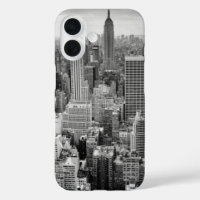 Noir blanc New York City Skyline