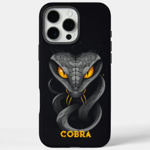 Coque iPhone 16 Pro Max Noir Cobra en colère