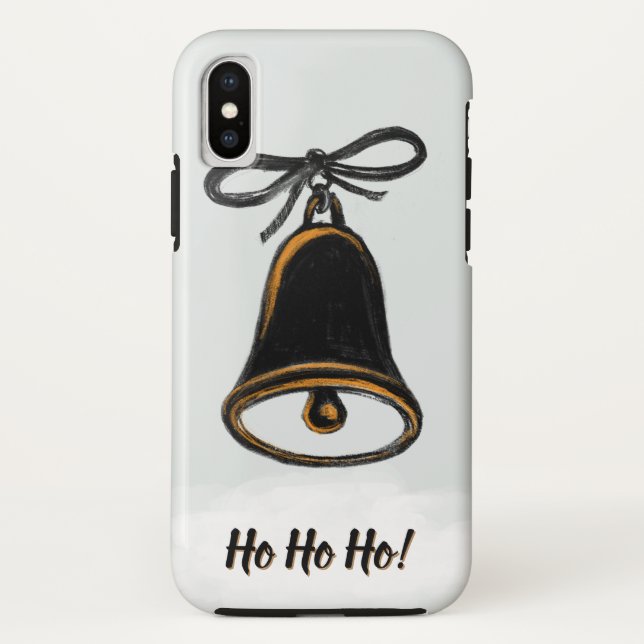 Coques Case-Mate iPhone Noir et blanc cloche (Dos)