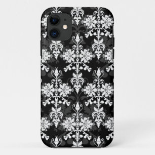 Coque Case-Mate Pour iPhone Noir et Blanc Double Damassé