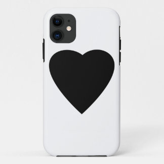 Coque Case-Mate iPhone Noir et Blanc Love Heart Design.