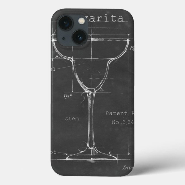 Coques Case-Mate iPhone Noir et blanc Margarita Verre Plan (Verso)