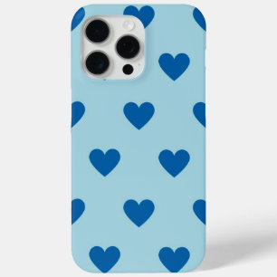Coque Case-Mate iPhone Noir et blanc mignon Motif de coeur simple