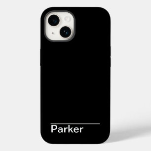 Coque Case-Mate iPhone Noir et blanc minimal classique