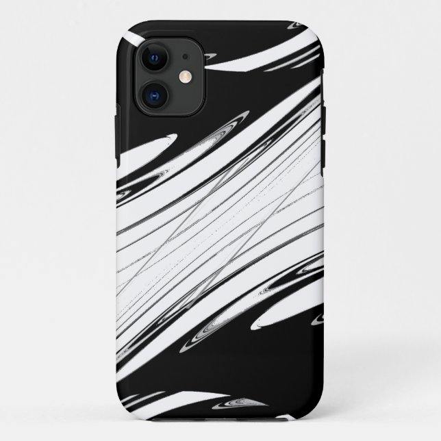 Coques Case-Mate iPhone Noir et blanc moderne (Dos)