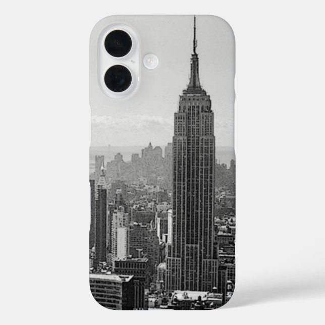 Coques Case-Mate iPhone Noir et blanc New York City (Verso)