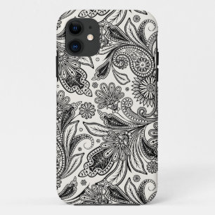 Case-Mate iPhone Case Noir et blanc paisley