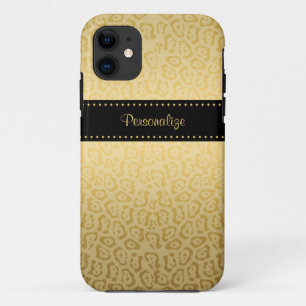 Coque iPhone 11 Noir et or Jaguar