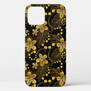 Case-Mate iPhone Case Noir et ormotif feuille tropical