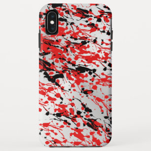 Case-Mate iPhone Case Noir et rouge Abstrait éclaboussure et goutte
