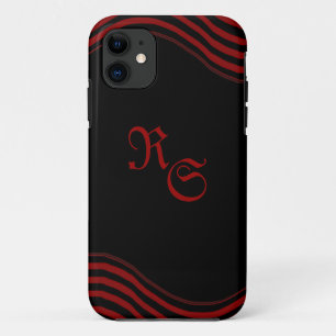 Case-Mate iPhone Case Noir et rouge avec rayures