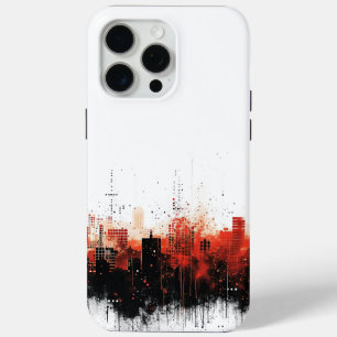 Coque Case-Mate iPhone Noir et rouge moderne Urbain