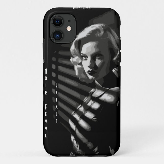 Coques Case-Mate iPhone Noir Femme Fatale (Dos)