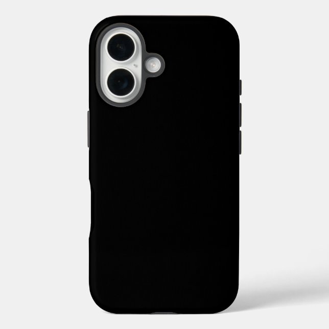Coques Case-Mate iPhone Noir fou (Le Noir le plus foncé) PERSONNALISABLE (Verso)
