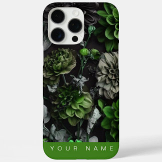 Coque iPhone 16 Pro Max Noir Garden Green