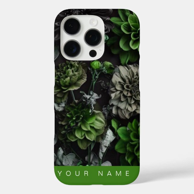Coques Case-Mate iPhone Noir Garden Green (Verso)
