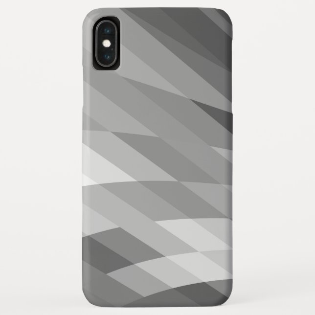 Coques Case-Mate iPhone Noir, Gris, Blanc Géométrique Abstrait (Dos)